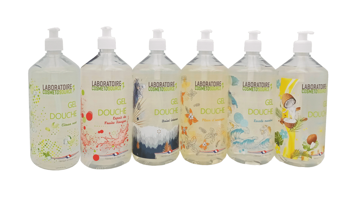 Cosmetosource gamme Gels douche