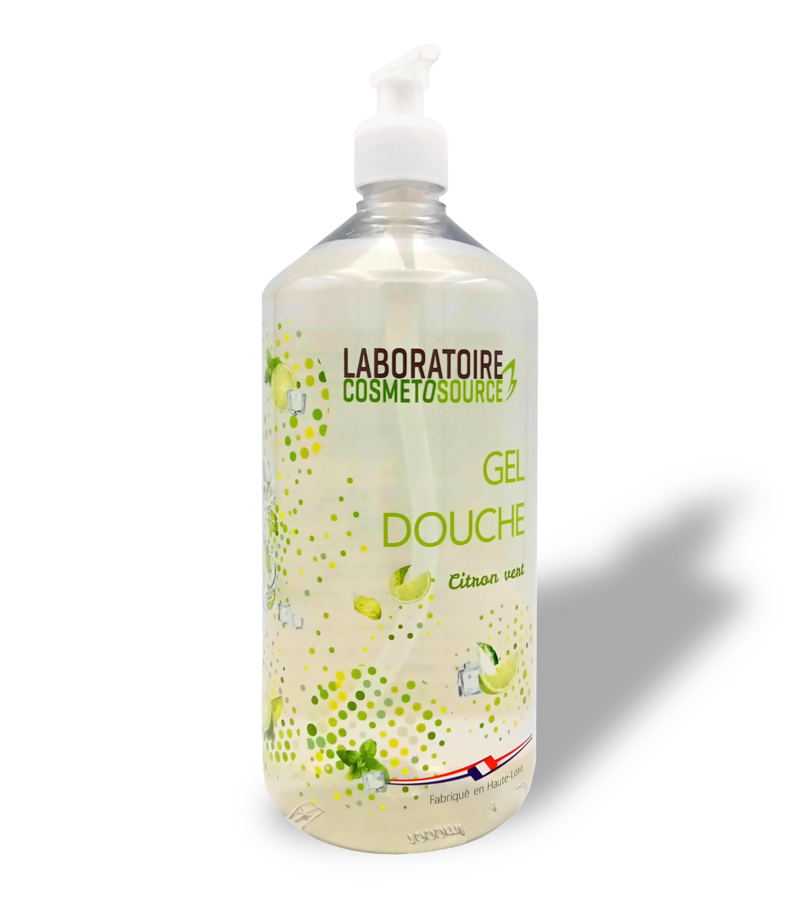 Gel douche Citron vert COSMETOSOURCE 250ml/1l - Cosmetosource