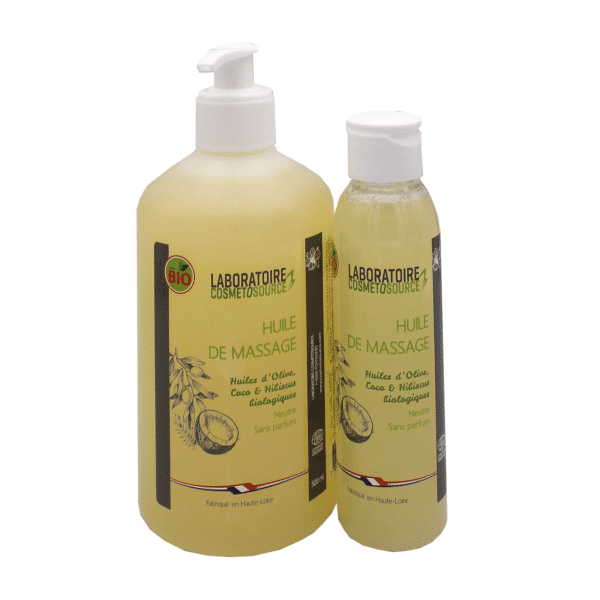 Huiles massage neutre Cosmetosource