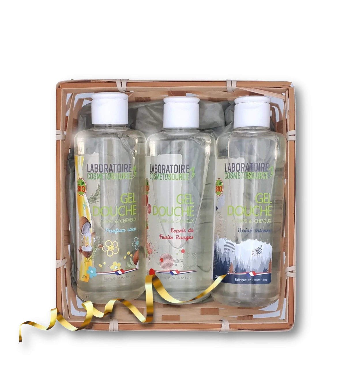 Coffret 3 gels douche Cosmetosource