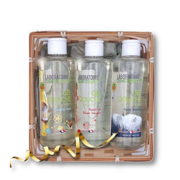 Coffret 3 gels douche Cosmetosource